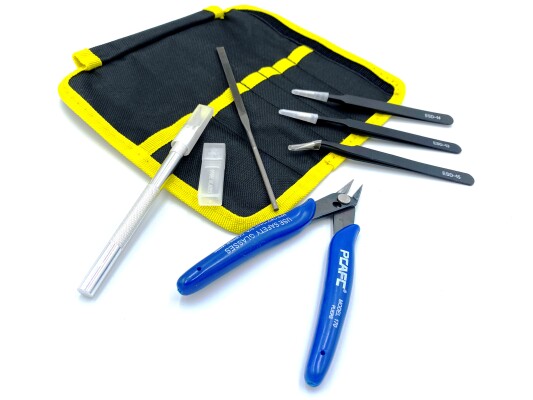 Tool set (nippers, tweezers, needle file, knife, case) детальное изображение Разное Инструменты