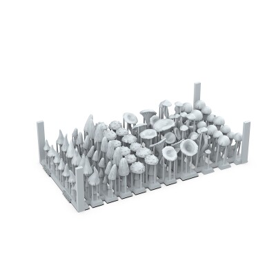 Набор 1/35 Лесные грибы - Элементы основания (3D-печать / 62 шт.) AK-Interactive AKBIT0005 детальное изображение Наборы деталировки Диорамы