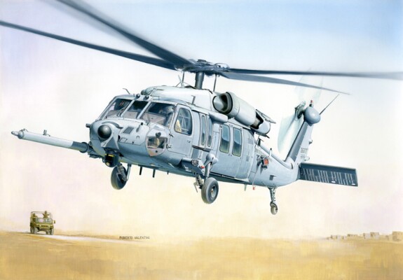 Сборная модель 1/48 вертолет MH - 60K Черный Ястреб SOA Италери 2666 детальное изображение Вертолеты 1/48 Вертолеты