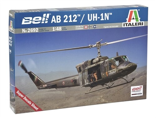 Сборная модель 1/48 вертолет BELL AB 212 / UH 1N Италери 2692 детальное изображение Вертолеты 1/48 Вертолеты