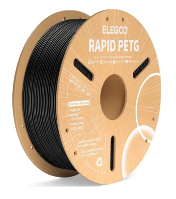 Пластик ELEGOO RAPID PETG Filament Ø1.75мм &quot;Black&quot; (чорний) 1кг детальное изображение Комплектующие и аксессуары 3D печать