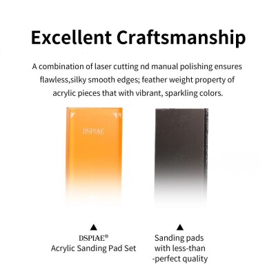 Acrylic Sanding Sticks Set #600 (3 pcs.) DSPIAE PT-SP06 детальное изображение Наждачная бумага Инструменты