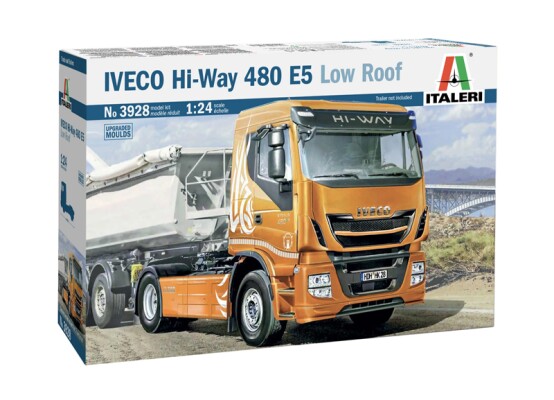 Збірна модель 1/24 вантажний автомобіль/тягач Iveco Hi-Way 480 E5 (low roof) Italeri 3928 детальное изображение Грузовики / прицепы Гражданская техника