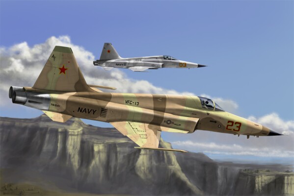 Сборная модель 1/72 Истребитель Ф-5E Tiger II ХоббиБосс 80207 детальное изображение Самолеты 1/72 Самолеты