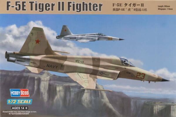 Сборная модель американского истребителя   F-5E Tiger II Fighter - Re-Edition детальное изображение Самолеты 1/72 Самолеты