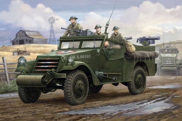 Сборная модель U.S. M3A1  &quot;White Scout Car&quot;  Early Production детальное изображение Автомобили 1/35 Автомобили
