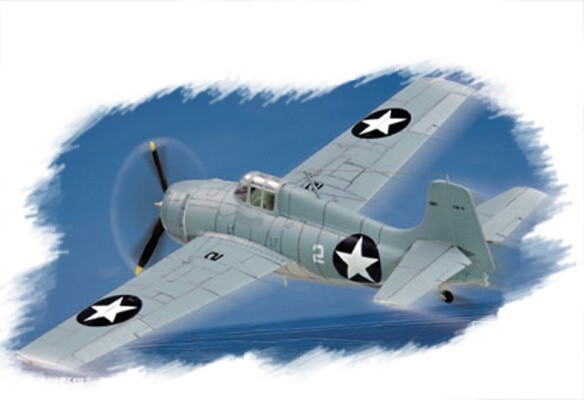 Сборная модель 1/72  Американский истребитель F4F-4  &quot;Wildcat&quot; ХоббиБосс 80220 детальное изображение Самолеты 1/72 Самолеты