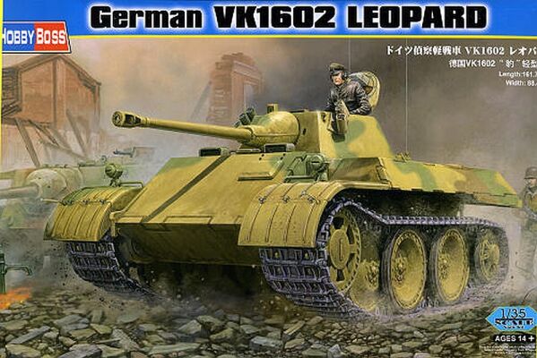 Збірна модель німецького танка VK1602 LEOPARD детальное изображение Бронетехника 1/35 Бронетехника