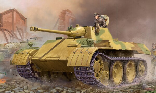 Сборная модель 1/35 Немецкий танк VK 1602 Леопард ХоббиБосс 82460 детальное изображение Бронетехника 1/35 Бронетехника