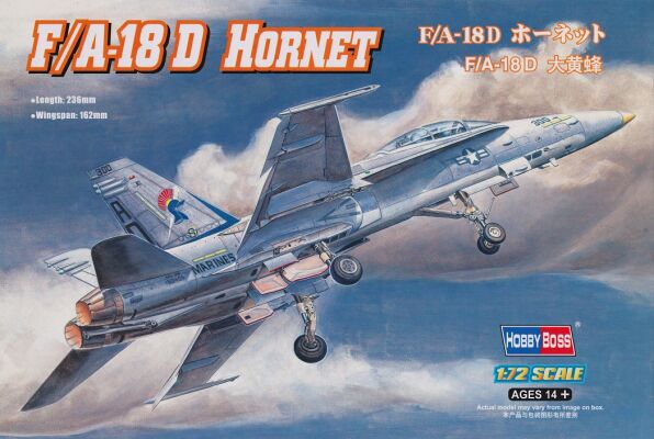 Збірна модель винищувача F/A-18D HORNET-F/A-18D детальное изображение Самолеты 1/72 Самолеты