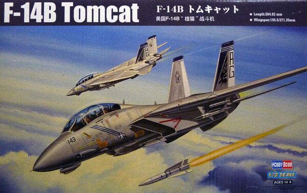 Buildable model of the American F-14B Tomcat fighter детальное изображение Самолеты 1/72 Самолеты