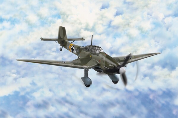 Збірна модель 1/72 Літак Junkers Ju-87D-3 Stuka HobbyBoss 80286 детальное изображение Самолеты 1/72 Самолеты