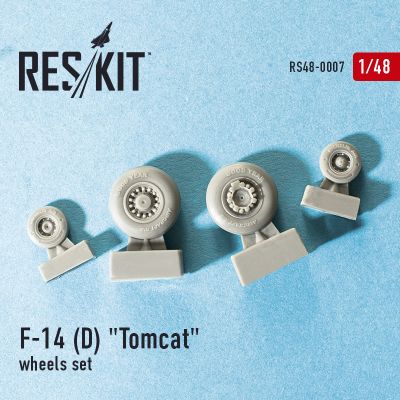 F-14 (D) &quot;Tomcat&quot; wheels set (1/48) детальное изображение Смоляные колёса Афтермаркет