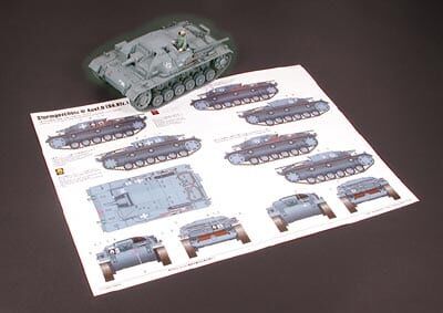 Сборная модель 1/35 Немецкий танк STURMGESCHUTZ III AUSF.B Тамия 35281 детальное изображение Бронетехника 1/35 Бронетехника