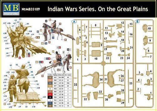 &quot;Indian Wars Series. On the Great Plains&quot; детальное изображение Фигуры 1/35 Фигуры