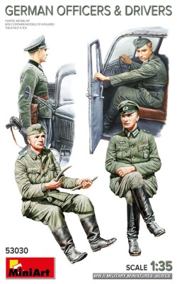 Збірна модель 1/35 Фігури Німецькі офіцери та водії Другої світової війни MiniArt 53030 детальное изображение Фигуры 1/35 Фигуры