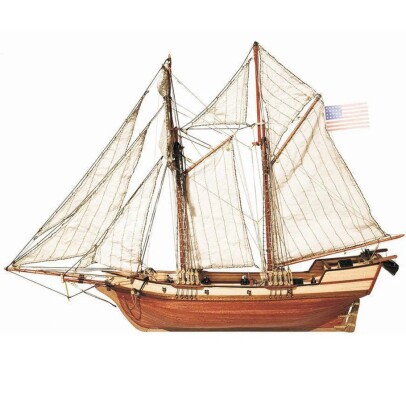 Scale wooden model 1/100 Schooner &quot;Albatros&quot; OcCre 12500 детальное изображение Корабли Модели из дерева