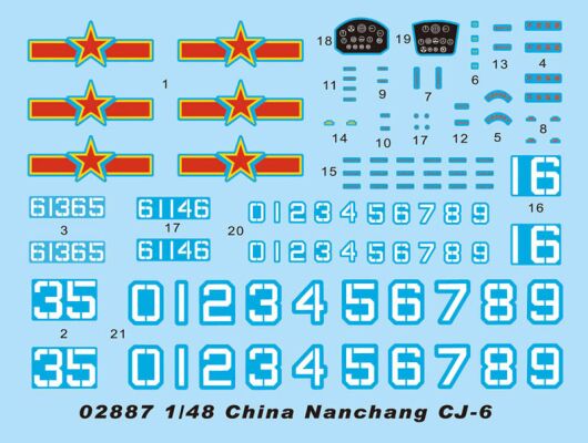 Збірна модель літака China Nanchang CJ-6 детальное изображение Самолеты 1/48 Самолеты