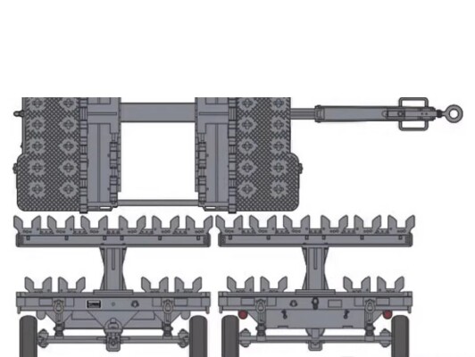 Збірна модель 1/48 Візок для завантаження зброї США Zimi Model ZM80160 детальное изображение Автомобили 1/48 Автомобили