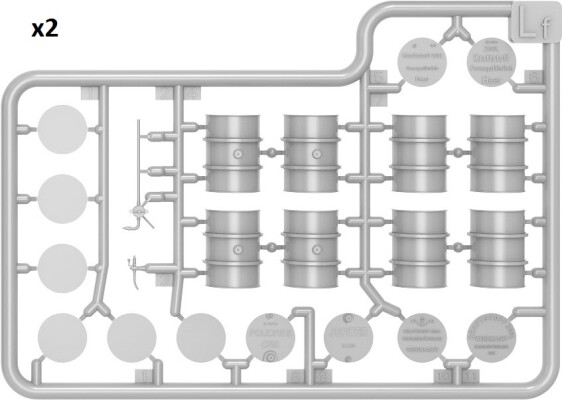 Сборная модель 1/48 Бочки для топлива и нефти 1930-50-х годов Миниарт 49007 детальное изображение Аксессуары Диорамы