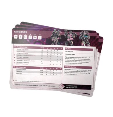 DATASHEET CARDS:EMPEROR'S CHILDREN (ENG) детальное изображение Дети Императора Армии Хаоса