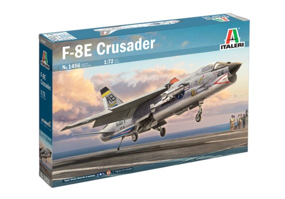 Збірна модель 1/72 Літак F-8E Crusader Italeri 1456 детальное изображение Самолеты 1/72 Самолеты