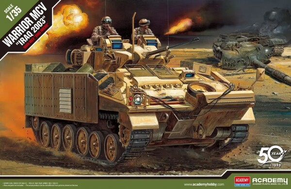 Scale model 1/35 BMP WARRIOR MCV &quot;IRAQ 2003&quot; Academy 13201 детальное изображение Бронетехника 1/35 Бронетехника