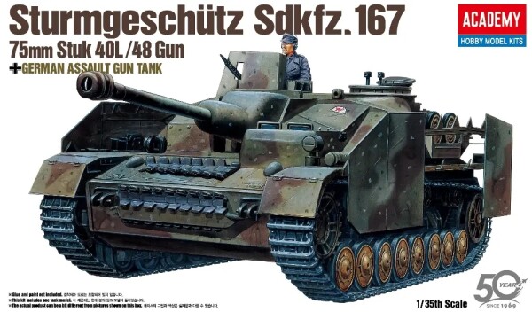 Збірна модель 1/35 Німецька САУ Sturmgeschütz Sdkfz. 167 75mm Stuk 40L/48 Gun Academy 13235 детальное изображение Бронетехника 1/35 Бронетехника