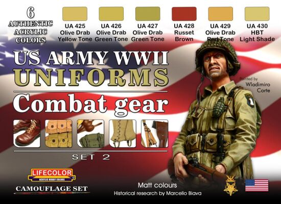 WWII US ARMY UNIFORMS COLOURS SET # 2 детальное изображение Наборы красок Краски