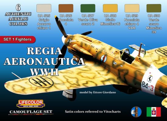REGIA AERONAUTICA WWII COLOURS SET # 1 детальное изображение Наборы красок Краски