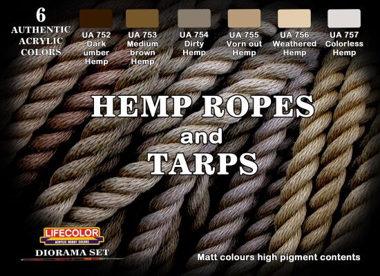 DIORAMA SET Hemp ropes and tarps детальное изображение Наборы красок Краски