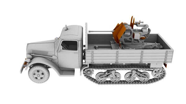 Сборная модель V3000S/SS M Maultier German Halftrack with Flak 38 детальное изображение Автомобили 1/72 Автомобили