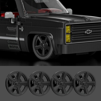 Коллекционная машинка-конструктор Hot Wheels Brick Shop Speed Chevy 83 Silverado JKG42 детальное изображение Hot Wheels 