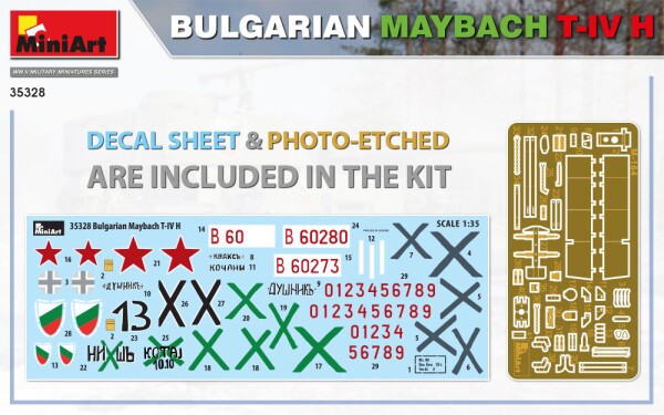 Сборная модель 1/35 Болгарский танк Maybach T-IV H МиниАрт 35328 детальное изображение Бронетехника 1/35 Бронетехника
