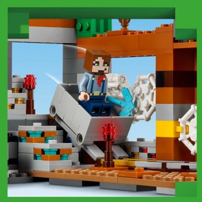 Конструктор LEGO Minecraft Оставленная шахта в бесплодных землях 21263 детальное изображение LEGO Minecraft Lego