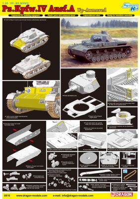 Pz.Kpfw.IV Ausf.A mit Zusatzpanzer детальное изображение Бронетехника 1/35 Бронетехника