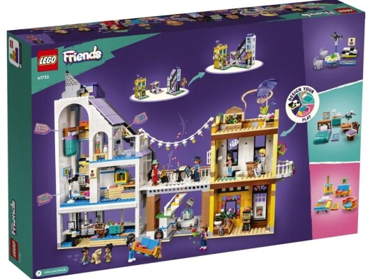 Конструктор LEGO Friends Квіткові та дизайнерські крамниці у центрі міста 41732 детальное изображение Friends Lego