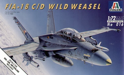 Сборная модель 1/72 Самолет F/A-18 C/D Wild Weasel Италери 0016 детальное изображение Самолеты 1/72 Самолеты