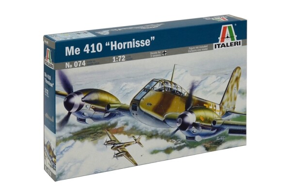 Збірна модель 1/72 Літак Messerschmitt Me-410 Hornisse Italeri 0074 детальное изображение Самолеты 1/72 Самолеты