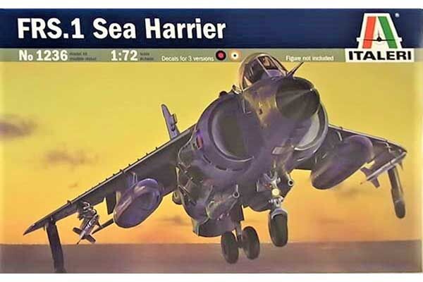 Збірна модель 1/72 Літак Sea Harrier FRS.1 Italeri 1236 детальное изображение Самолеты 1/72 Самолеты