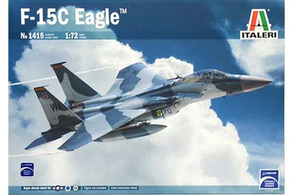 Збірна модель 1/72 Літак F-15C Eagle Italeri 1415 детальное изображение Самолеты 1/72 Самолеты