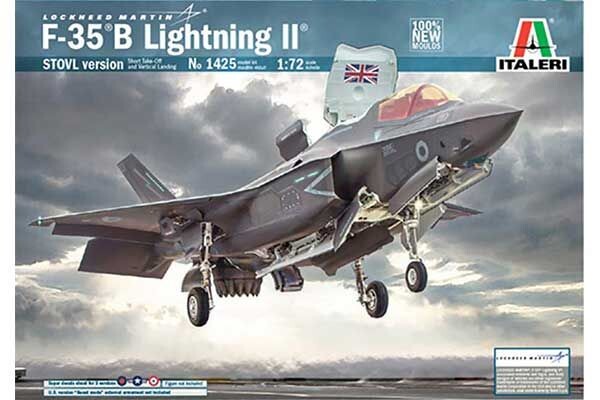 Збірна модель 1/72 Літак F-35 B Lightning II Italeri 1425 детальное изображение Самолеты 1/72 Самолеты