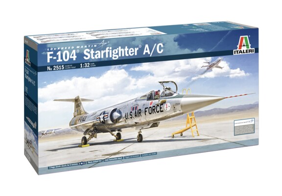 Збірна модель 1/32 Літак F-104 A/C Starfighter Italeri 2515 детальное изображение Самолеты 1/32 Самолеты