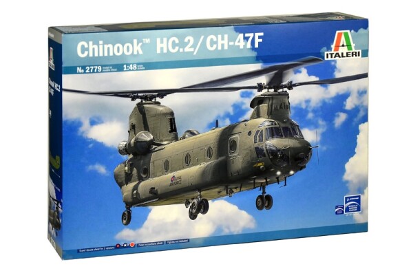 Збірна модель 1/48 Гелікоптер CH-47F Chinook HC.2 Italeri 2779 детальное изображение Вертолеты 1/48 Вертолеты