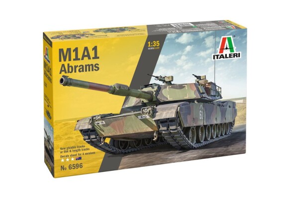 Assembly model 1/35 Tank Abrams M1A1 Italeri 6596 детальное изображение Бронетехника 1/35 Бронетехника