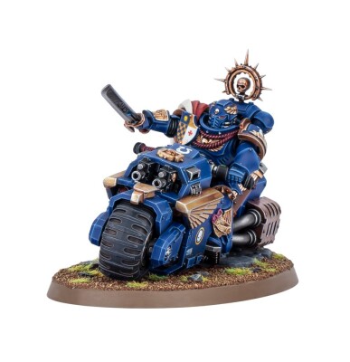 Игровой набор Warhammer 40000 - SPACE MARINES: CAPTAIN ON BIKE детальное изображение Ультрамарины Космические Десантники