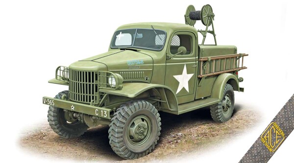 Сборная модель 1/72 WC-43 (T-215) Грузовик для установки и обслуживания телефонов ACE 72593 детальное изображение Автомобили 1/72 Автомобили