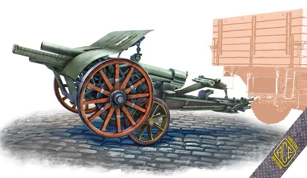 Збірна модель 1/72 Гармата 105/28 з візком-причепом ACE 72595 детальное изображение Артиллерия 1/72 Артиллерия