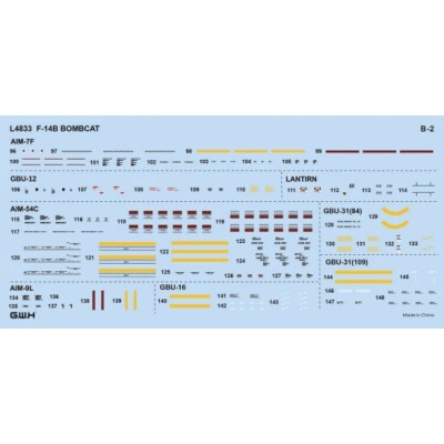 Збірна модель 1/48 Літак Grumman F-14 B Bombcat Great Wall Hobby L4833 детальное изображение Самолеты 1/48 Самолеты