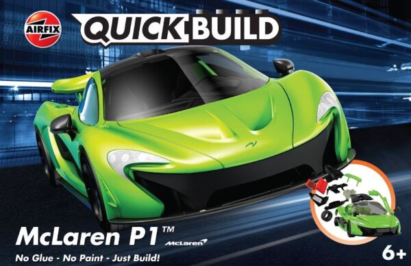 Scale model constructor supercar McLaren P1 green QUICKBUILD AIRFIX J6021 детальное изображение Автомобили Конструкторы